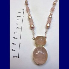 necklace.. rose quartz.